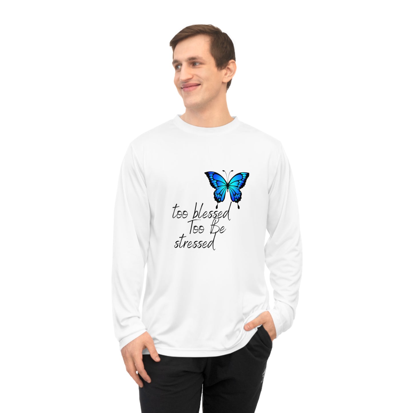 Too Blessed Too Be Stressed Long Sleeve Shirt