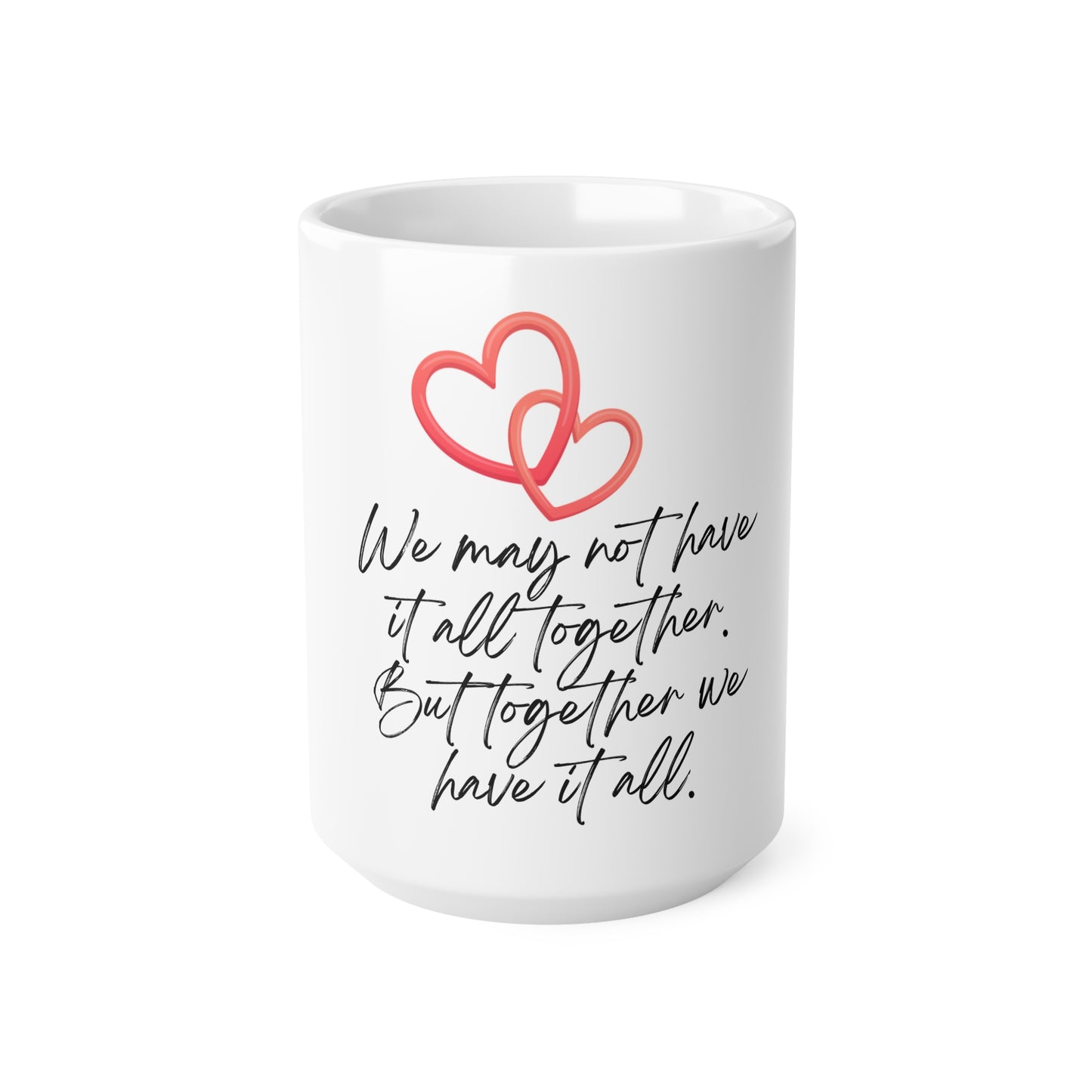 Intertwined Hearts Couples Mug