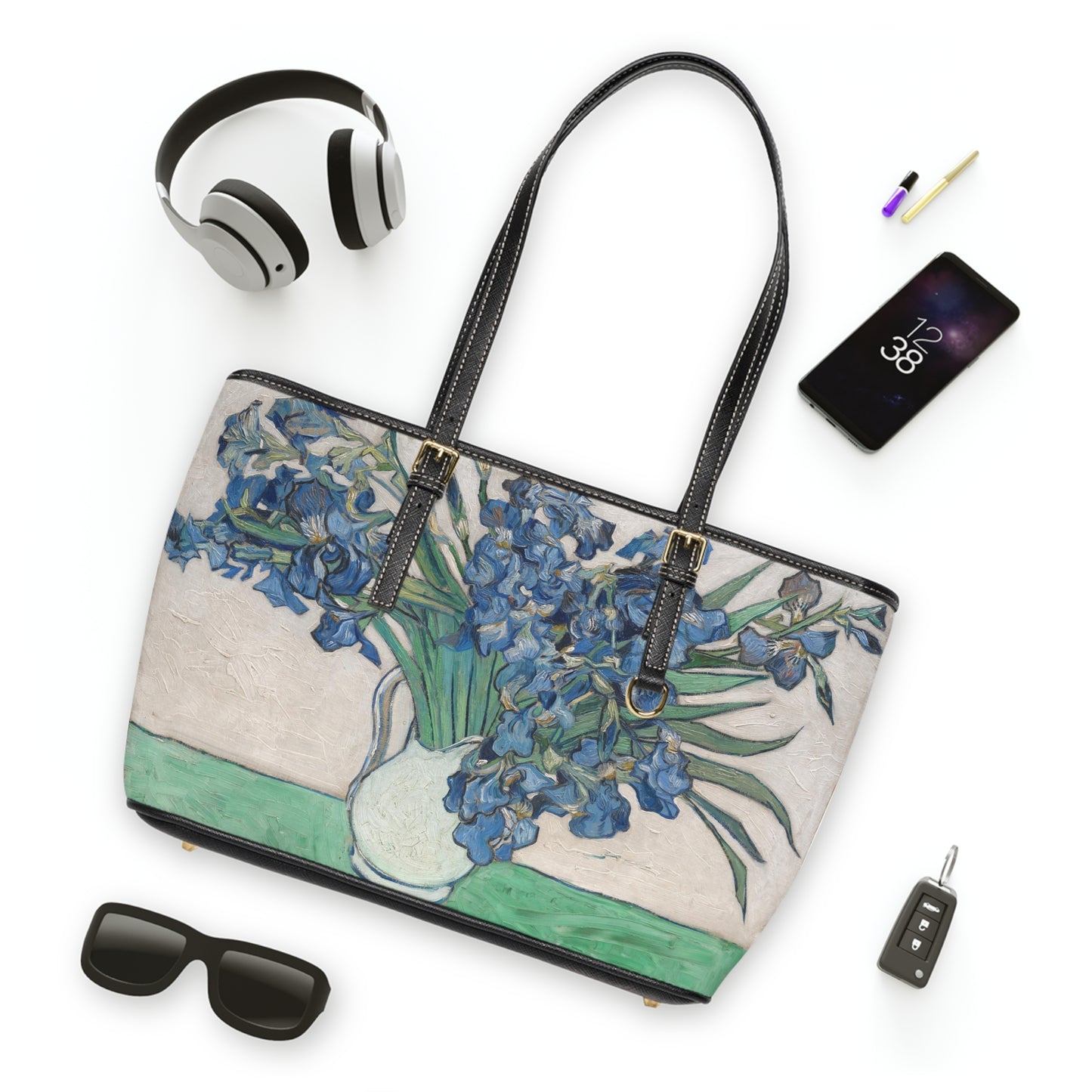 For the Love of Iris All Day Leather Shoulder Bag