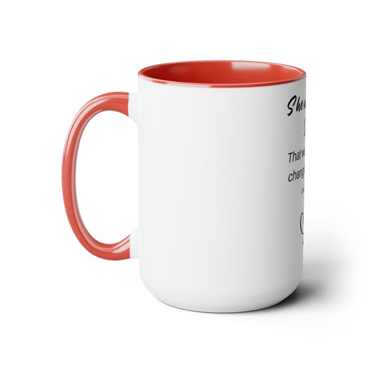 She Walked With Jesus Inspirational Two Tone Mug