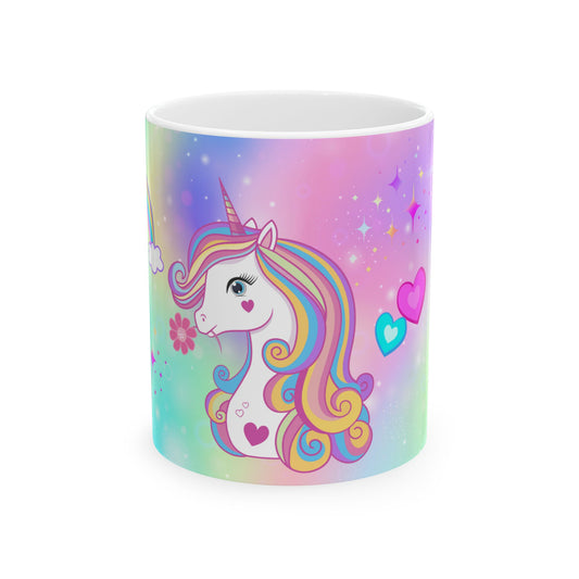 Pink Unicorn Ceramic Kids Mug