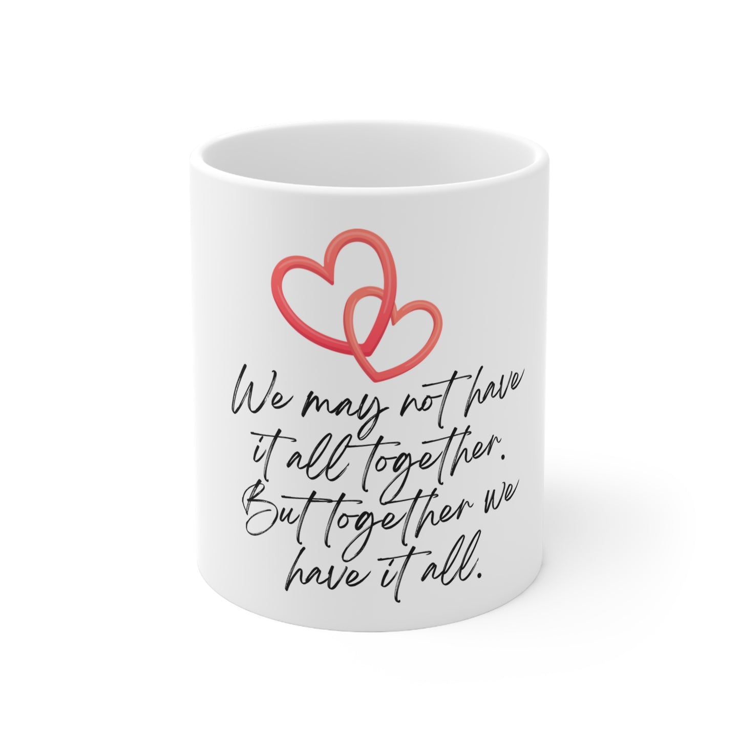 Intertwined Hearts Couples Mug