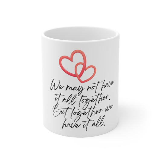 Intertwined Hearts Couples Mug