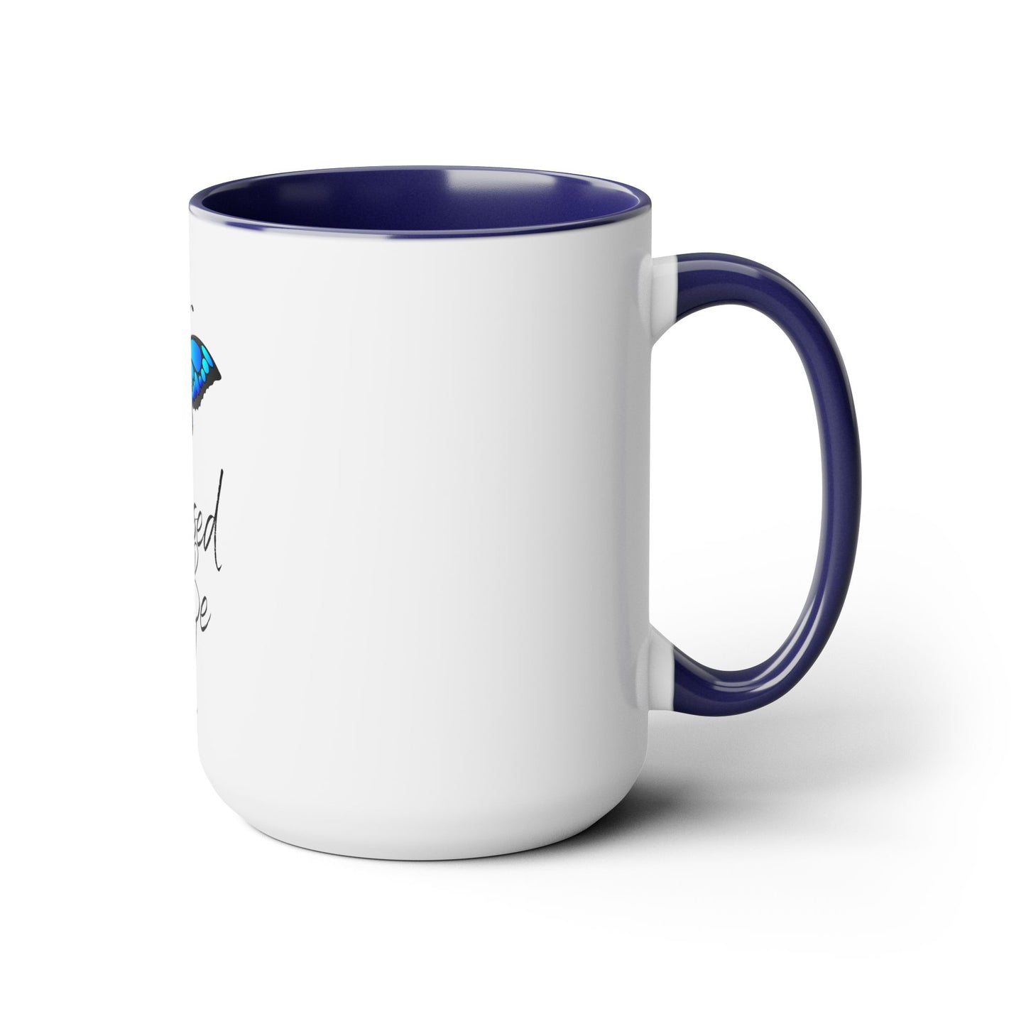Too Blessed to Be Stressed Coffee Mugs,  Two Toned 15oz